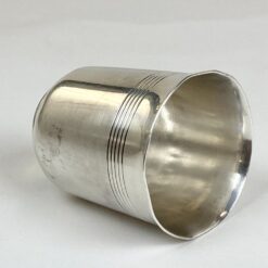Prancūziška Gallia by Christofle sidabruoto metalo taurelė 180 ml 7x7x7,5 cm