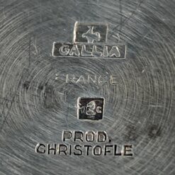 Prancūziška Gallia by Christofle sidabruoto metalo taurelė 180 ml 7x7x7,5 cm
