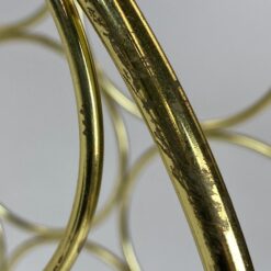 Vintažinė metalinė aukso spalvos vyninė 17x32x36 cm