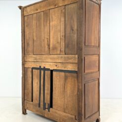 Senovinė XIX a. vid. ąžuolinė dviejų durų rūbų spinta 74x175x235 cm