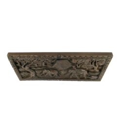 Drožinėtas medinis bareljefas 3x64x30,5 cm