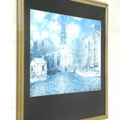 Claude Monet darbo Zuiderkerk in Amsterdam printas mediniame rėme su stiklu 3,5×75,5×85,5 cm