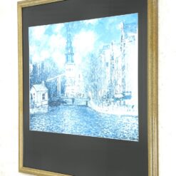 Claude Monet darbo Zuiderkerk in Amsterdam printas mediniame rėme su stiklu 3,5×75,5×85,5 cm