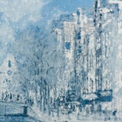 Claude Monet darbo Zuiderkerk in Amsterdam printas mediniame rėme su stiklu 3,5×75,5×85,5 cm