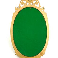 Itališkas rokoko stiliaus pakabinamas ovalus veidrodis plastikiniame aukso spalvos rėme 2,5x40x76 cm