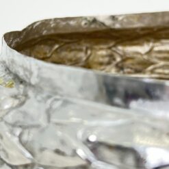 Metalinė sidabro spalvos bažnytinė žvakidė 28x28x87 cm