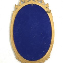 Itališkas rokoko stiliaus pakabinamas ovalus veidrodis plastikiniame aukso spalvos rėme 3x40x70 cm