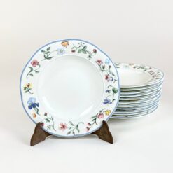 Porcelianiniai Villeroy & Boch serijos Mariposa sriubos dubenys 12 vnt. komplektas 24x24x3,5 cm