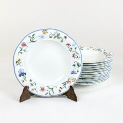 Porcelianiniai Villeroy & Boch serijos Mariposa sriubos dubenys 12 vnt. komplektas 24x24x3,5 cm