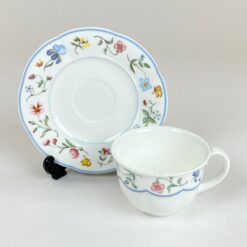 Porcelianinių Villeroy & Boch serijos Mariposa puodelio 180 ml ir lėkštutės komplektas 6 asmenims