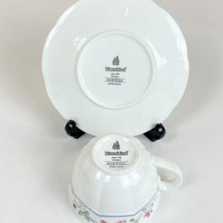 Porcelianinių Villeroy & Boch serijos Mariposa puodelio 180 ml ir lėkštutės komplektas 6 asmenims