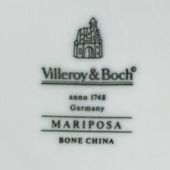 Porcelianinių Villeroy & Boch serijos Mariposa puodelio 180 ml ir lėkštutės komplektas 6 asmenims
