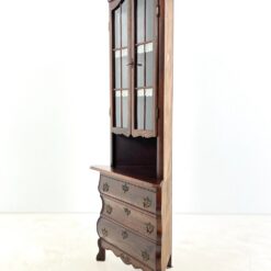 Ąžuolinis kampinis bufetas 41x79x187 cm