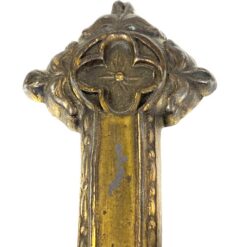 Belgiškas JMPC žalvarinis Art Deco laikotarpio sieninis kryžius 3×17,5×27,5 cm