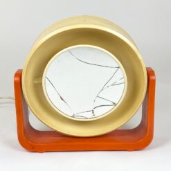 Vintažinis „Allibert” stalinis reguliuojamo kampo dvipusis veidrodis su apšvietimu 8×30,5×29,5 cm