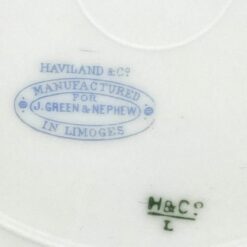 Porcelianinė Haviland & Co. Limoges for James Green & Nephew lėkštė 26x26x3 cm