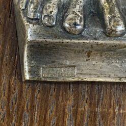 Ąžuolinis pakabinamas Art Deco laikotarpio Félix Jacques Bruxelles kryžius su metaline Jėzaus Kristaus figūra 3×33,5×44,5 cm