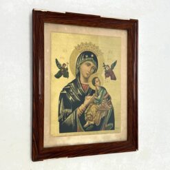 Printas "S. Maria de Perpetuo Succursu" mediniame rėme su stiklu 2x48,5x59 cm