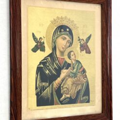 Printas „S. Maria de Perpetuo Succursu” mediniame rėme su stiklu 2×48,5×59 cm