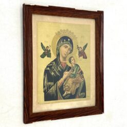 Printas „S. Maria de Perpetuo Succursu” mediniame rėme su stiklu 2×48,5×59 cm