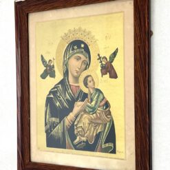 Printas „S. Maria de Perpetuo Succursu” mediniame rėme su stiklu 2×48,5×59 cm