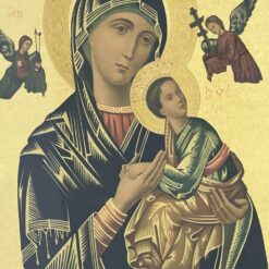 Printas „S. Maria de Perpetuo Succursu” mediniame rėme su stiklu 2×48,5×59 cm