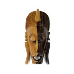 Pakabinama afrikietiška juodmedžio kaukė 7x11x22 cm