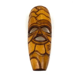 Pakabinama afrikietiška medinė kaukė 3,5x9x28,5 cm
