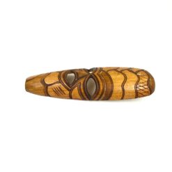 Pakabinama afrikietiška medinė kaukė 3,5x9x28,5 cm