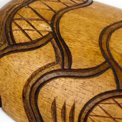 Pakabinama afrikietiška medinė kaukė 3,5x9x28,5 cm