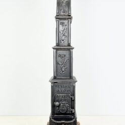 Norvegiška Ulefos penkių dalių ketaus krosnelė, gamybos metai 1900-1930 m. 98x43x240 cm