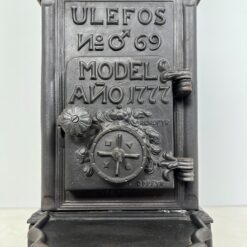 Norvegiška Ulefos penkių dalių ketaus krosnelė, gamybos metai 1900-1930 m. 98x43x240 cm