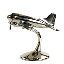 Metalinė statula ant stovo „Lėktuvas” 18,5x33x17 cm