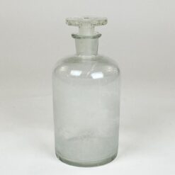 Vokiškas stiklinis Glaswerk Wertheim medicininis butelys – grafinas 1000 ml 10x10x21,5 cm