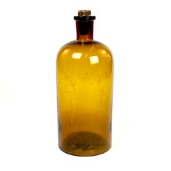 Rudo stiklo medicininis buteliukas – grafinas 1250 ml 10,5x10,5x26,5 cm