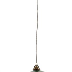 Pakabinamas industrinio stiliaus emaliuoto metalo šviestuvas 25,5×25,5×98 cm