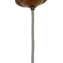 Pakabinamas industrinio stiliaus emaliuoto metalo šviestuvas 25,5×25,5×105 cm
