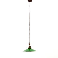Pakabinamas industrinio stiliaus emaliuoto metalo šviestuvas 25x25x108 cm