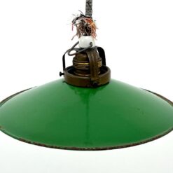 Pakabinamas industrinio stiliaus emaliuoto metalo šviestuvas 25x25x108 cm