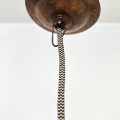 Pakabinamas industrinio stiliaus emaliuoto metalo šviestuvas 25x25x108 cm