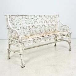 Prabangus gotikinio stiliaus lauko suoliukas iš ketaus 54x140x85 cm, 44 cm