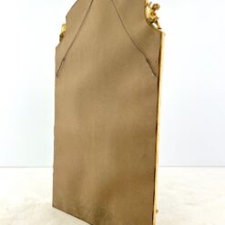 Rokoko stiliaus veidrodis aukso spalvos rėme su angelų figūromis 11x117x205 cm