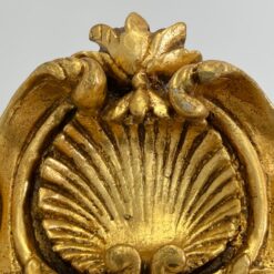 Rokoko stiliaus veidrodis aukso spalvos rėme su angelų figūromis 11x117x205 cm
