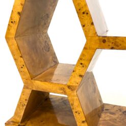 Art Deco stiliaus riešutmedžio lukšto konsolė „Korys” 40×121,5×79,5 cm