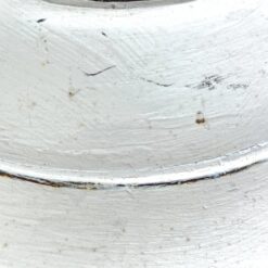 Medinė baltos spalvos žvakidė 17,5×17,5×54 cm