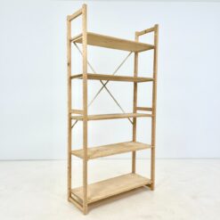 Olandiška "Wedeka" medinė pastatoma penkių aukštų lentyna 40,5x103,5x208 cm