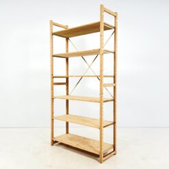 Olandiška „Wedeka” medinė pastatoma šešių aukštų lentyna 40,5x103,5x208 cm