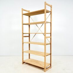 Olandiška „Wedeka” medinė pastatoma šešių aukštų lentyna 40,5×103,5×208 cm