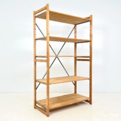 Medinė pastatoma penkių aukštų lentyna 60x123x211 cm