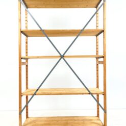 Medinė pastatoma penkių aukštų lentyna 60x123x211 cm